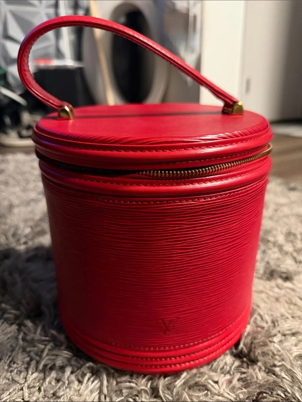 Louis Vuitton Red Epi Leather Vanity Case